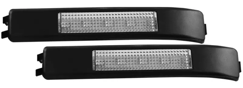 Anzo Led Mirror Lights 2009-2014 Ford F-150 Led Mirror Lights Clear W/ Amber Led 1