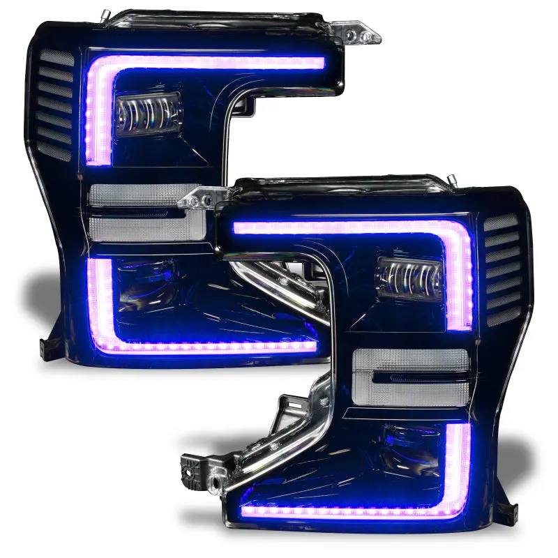 Oracle 20-22 Ford F-250/350 Super Duty Dynamic Colorshift Headlight Drl Upgrade Kit W/Switchback 1