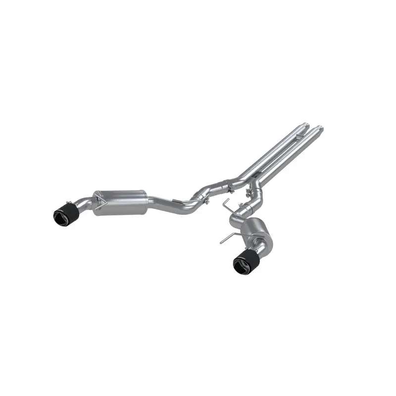 Mbrp 15-17 Ford Mustang Gt 5L(Coupe) 3In Catback Dual Split Rear W/ 4.5In Carbon Fiber Tips (Street) 1