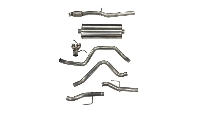 Corsa 2019+ Chevy Silverado 5.3L Crew Cab 3In Cat-Back Dual Rear Exit W/ Polished Tip 1