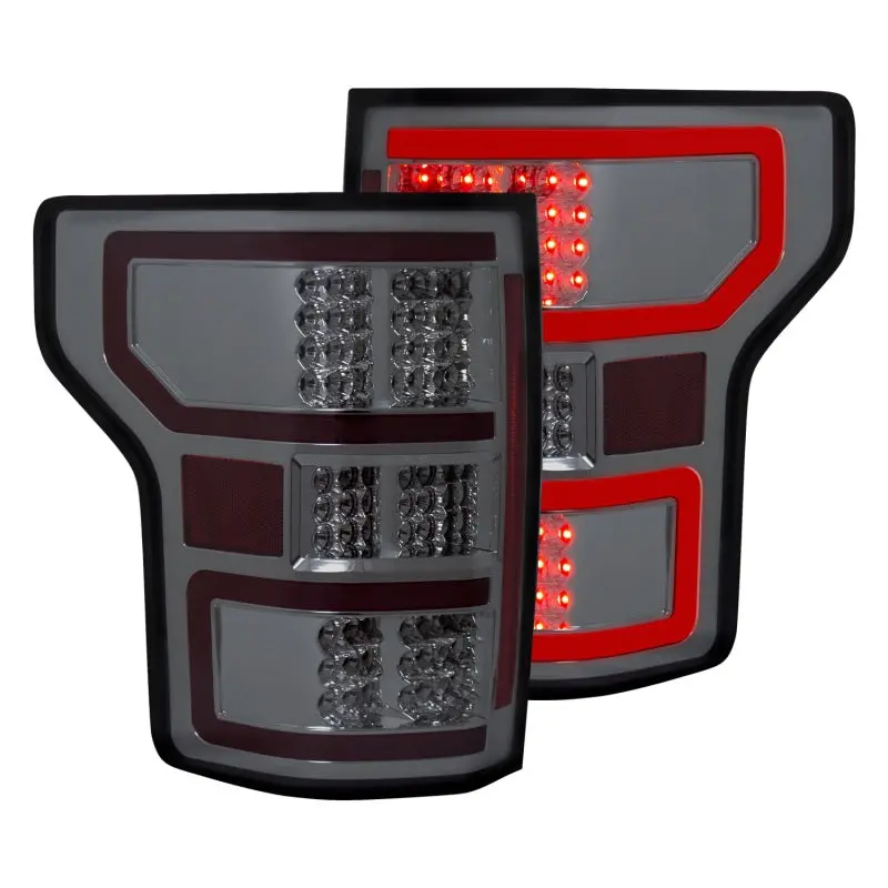 Anzo 18-19 Ford F-150 Led Taillights Smoke 1