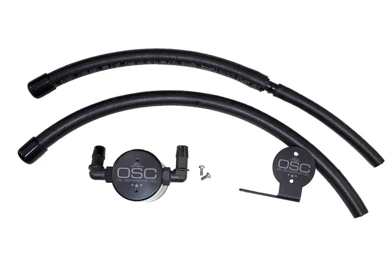 J&L 07-21 Toyota Tundra 5.7L Driver Side Oil Separator 3.0 - Black Anodized 1