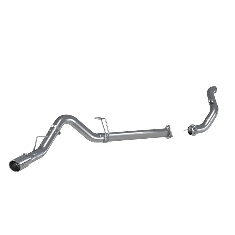 Mbrp 11-14 Ford 6.7L F-250/350/450 4In Filter Back Single Side Exit Alum And Down Pipe Exhaust 1