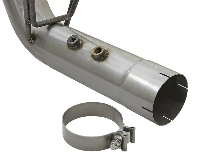 Afe Large Bore-Hd 4In 409-Ss Dpf-Back Exhaust W/Dual Polished Tips 2017 Gm Duramax V8-6.6L (Td) L5p 2