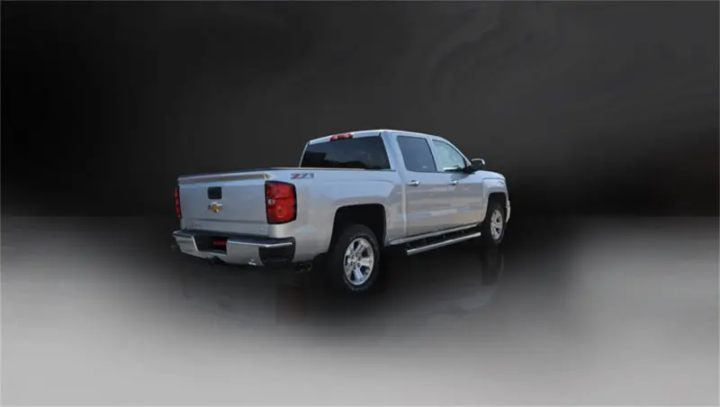 Corsa 14 Gmc Sierra/Chevy Silv 1500 Crew Cab/Short Bed 5.3L V8 Black Sport Single Side Cb Exhaust 2