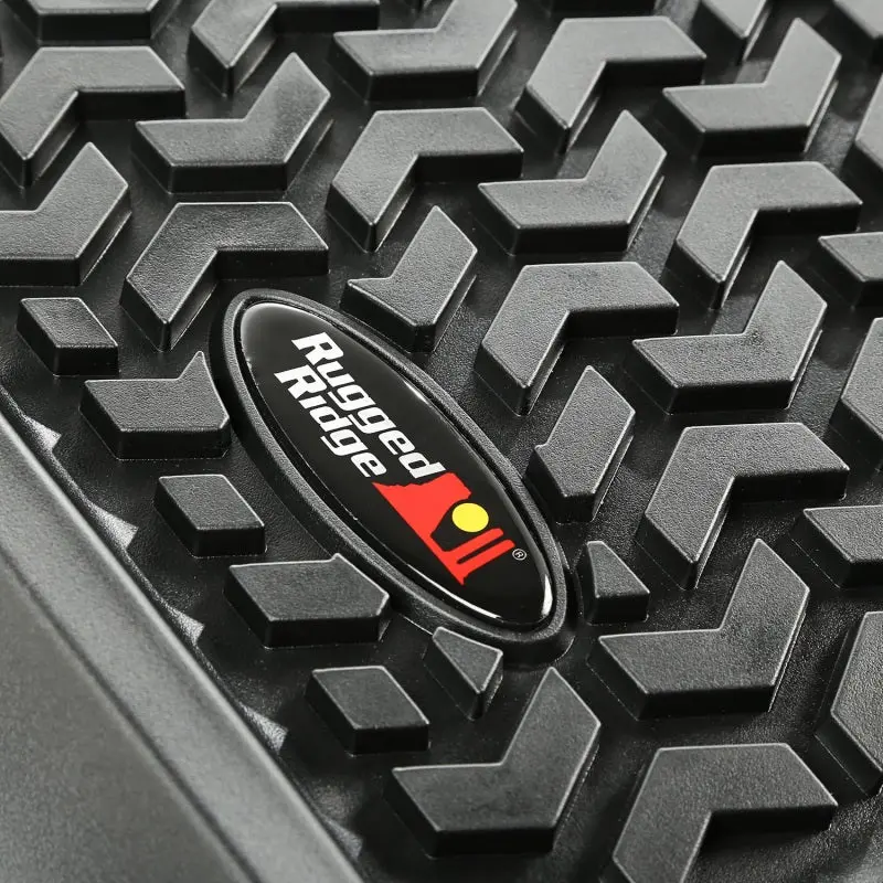 Rugged Ridge Floor Liner Rear Black 1997-2008 Ford F-150 Extended Cab 04-08 Super Crew 1
