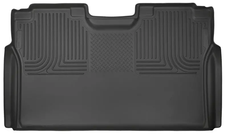 Husky Liners 15 Ford F-150 Supercrew Cab Weatherbeater Black 2Nd Seat Floor Liner 1
