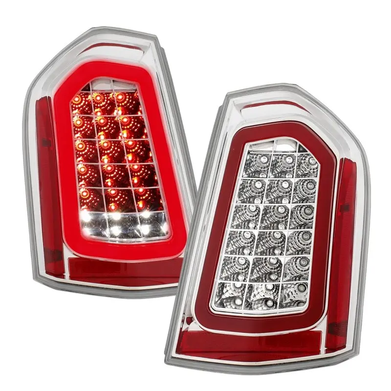 Anzo 11-14 Chrysler 300 Led Taillights Chrome W/ Sequential 1