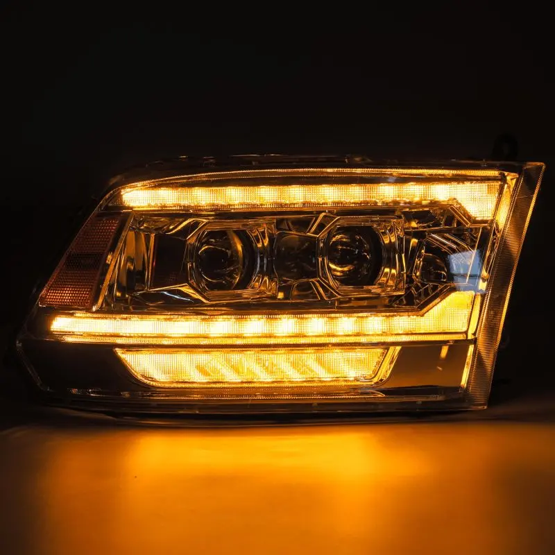 Alpharex 09-18 Ram 1500 Pro-Series Proj Headlights Chrome W/ Sequential Signal And Top/Middle Drl 2