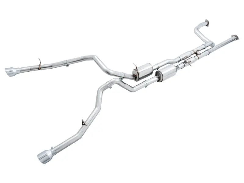 Awe Tuning 2021-23 Ram 1500 Trx 0Fg Cat-Back Exhaust - Chrome Silver Tips 1