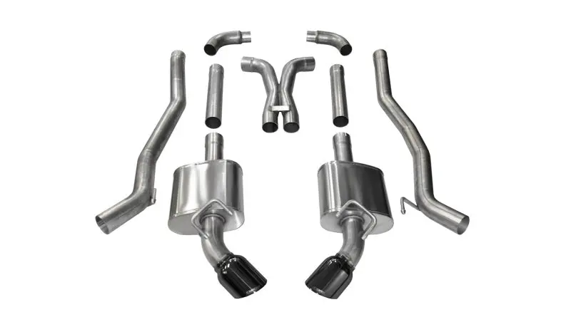 Corsa 10-15 Chevrolet Camaro Ss 6.2L V8 Manual Black Xtreme 3In Cat-Back 1