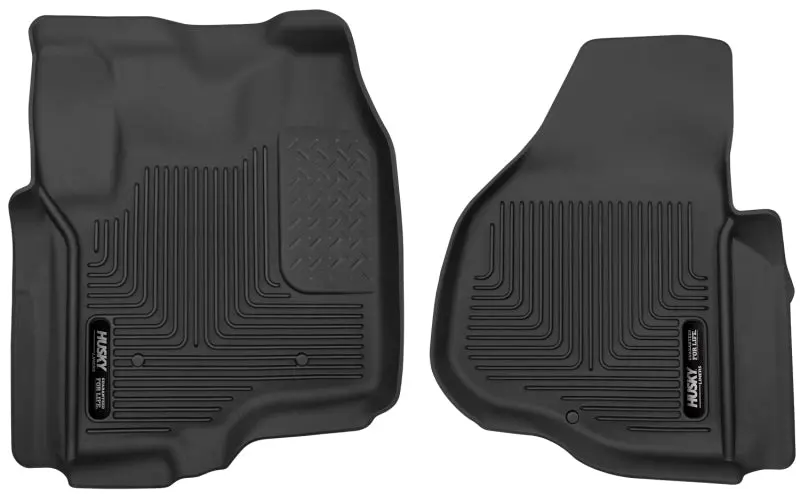 Husky Liners 12-13 F-250/F-350/F-450 Super Duty X-Act Contour Black Front Floor Liners 1