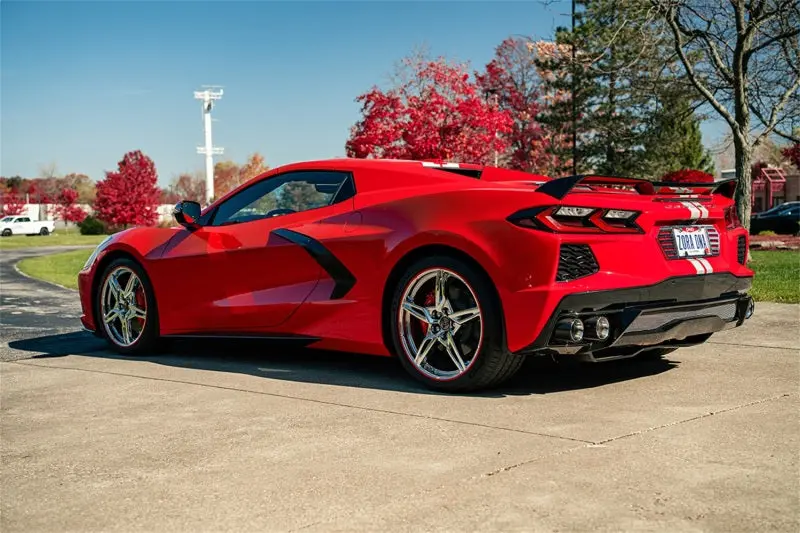 Corsa 20-23 Chevrolet Corvette C8 Rwd 3In Delete 4 Valve Cat-Back W/Npp W/4.5In Cf Polished Tips 2