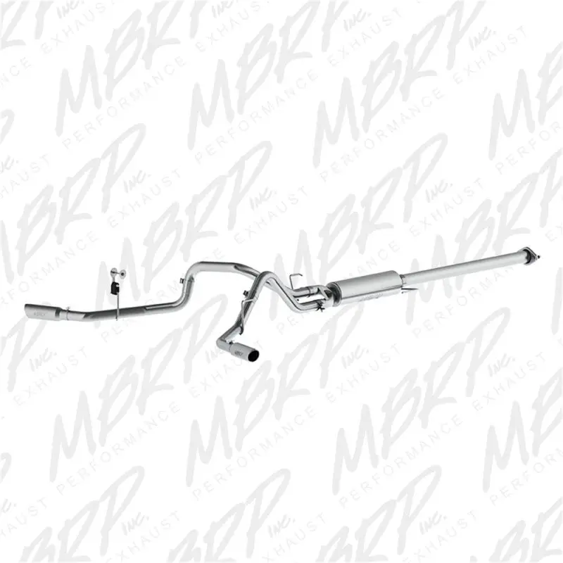Mbrp 2015 Ford F-150 2.7L / 3.5L Ecoboost 2.5In Cat Back Dual Side Split Alum Exhaust System 1