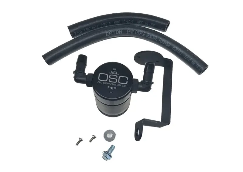 J&Amp;L 05-23 Dodge Charger 5.7L Hemi Passenger Side Oil Separator 3.0 - Black Anodized 1