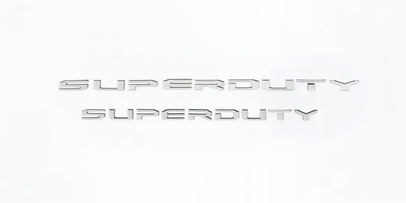 Putco 17-20 Ford Superduty Letters (Stamped/Stainless Steel) Hood/Front 1