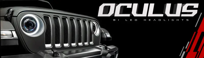 Oracle Oculus Bi-Led Projector Headlights For Jeep Jl/Gladiator Jt - Satin Silver - 5500K 2