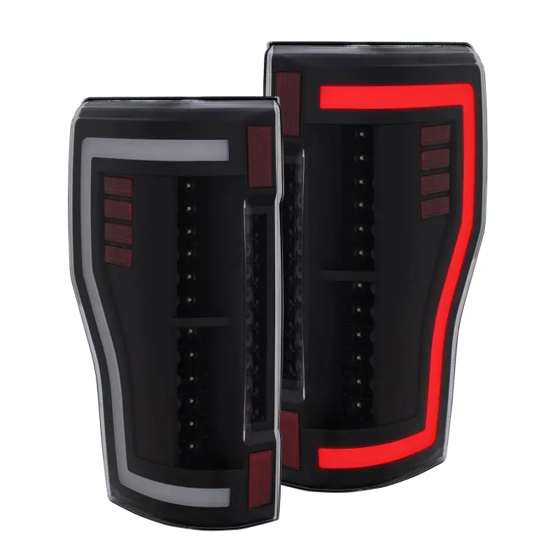 Anzo 2017+ Ford F-250 Led Taillights - Black/Clear 1