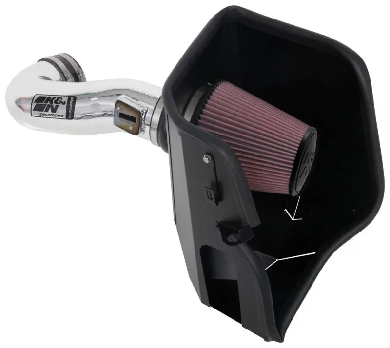 K&N 2019 Chevy Silverado / Gmc Sierra 1500 V8-5.3/6.2L Performance Air Intake Kit 1
