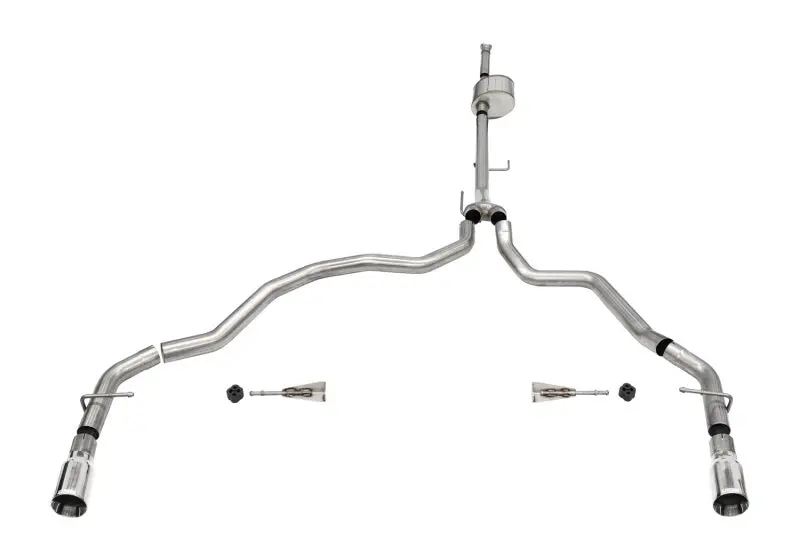 Corsa 2021-2022 Ford F-150 Supercab/6.5In Bed 5.0L V8 Xtreme Cat-Back Dual Rear Exit-Polished 1
