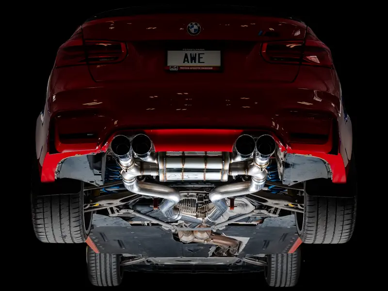 Awe Tuning Bmw F8x M3/M4 Switchpath Catback Exhaust - Chrome Silver Tips 2
