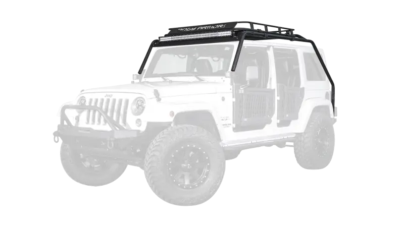 Body Armor 4X4 07-18 Jeep Wrangler Jk Windshield Light Bar 1