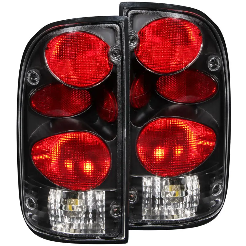 Anzo 1995-2000 Toyota Tacoma Taillights Black 1