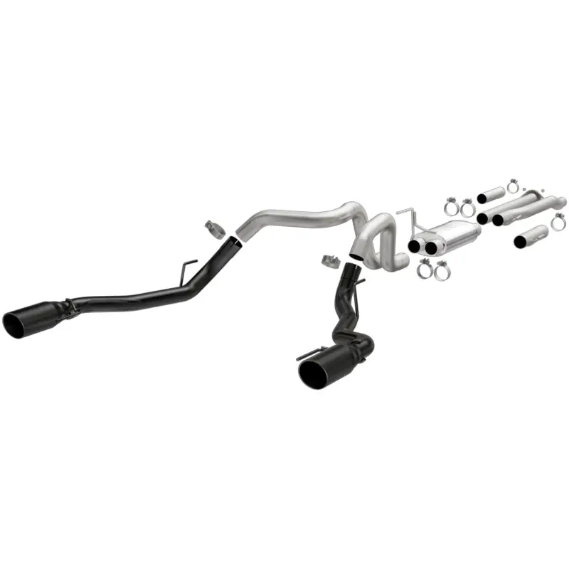 Magnaflow Sys Cat-Back 2017 Ford F-150 Raptor 3.5L Dual Black Coated 3In Tips 1