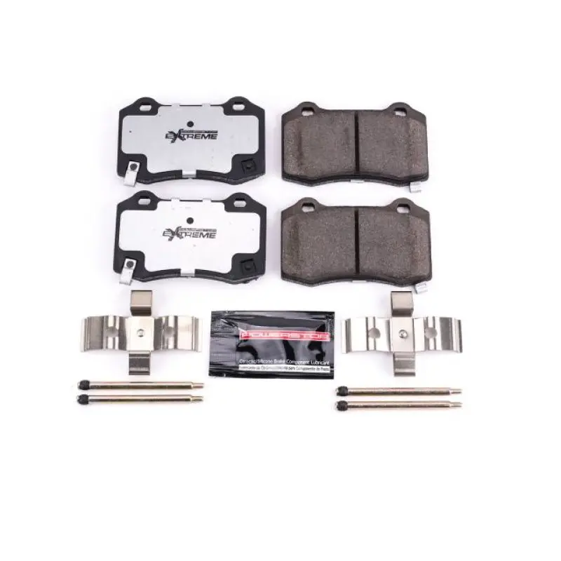 Power Stop 04-07 Cadillac Cts Rear Z26 Extreme Street Brake Pads W/Hardware 1