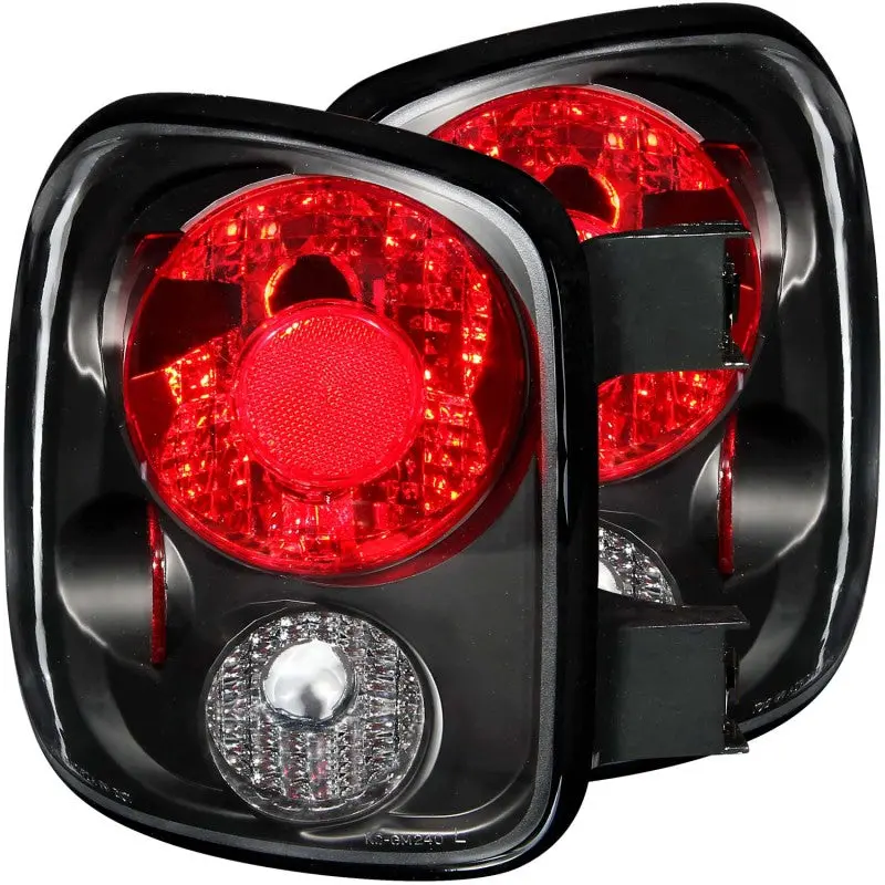 Anzo 1999-2004 Chevrolet Silverado Taillights Black 1