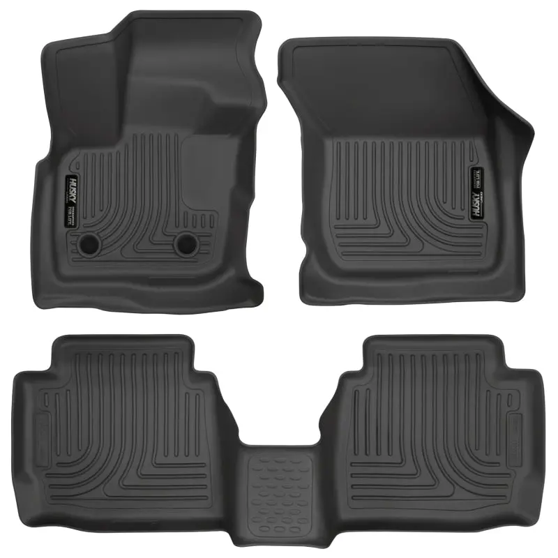 Husky Liners 17 Ford Fusion / 17 Lincoln Mkz Black Front And 2Nd Row Floor Liners 1