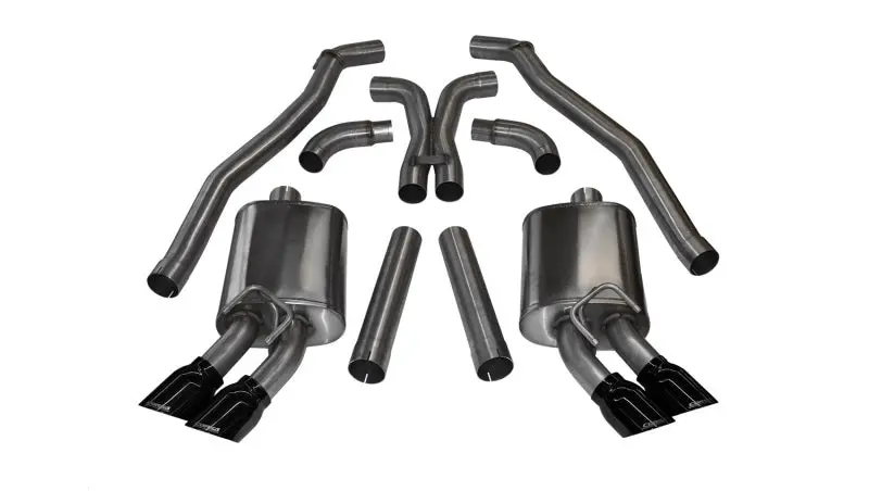 Corsa 12-13 Chevrolet Camaro Coupe Zl1 6.2L V8 Black Sport Cat-Back + Xo Exhaust 1