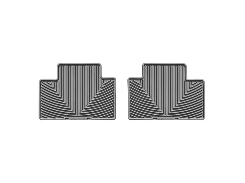 Weathertech 05-13 Toyota Tacoma Crew Cab Rear Rubber Mats - Grey 1