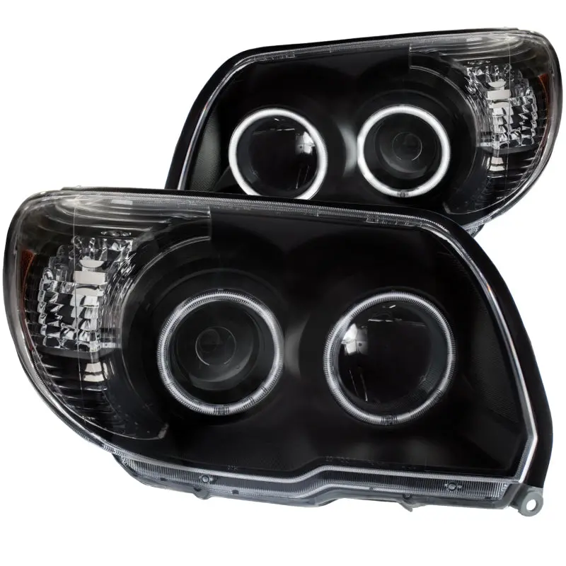 Anzo 2006-2009 Toyota 4Runner Projector Headlights W/ Halo Black 1