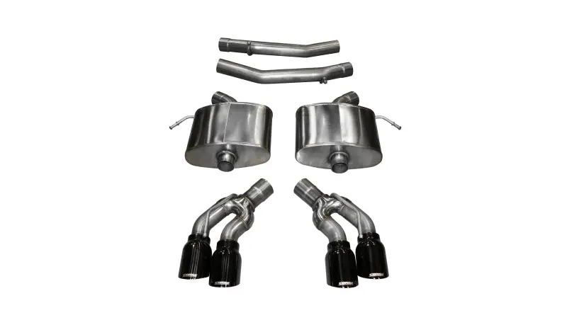 Corsa 2016 Cadillac Cts V 6.2L V8 2.75In Black Xtreme Axle-Back Exhaust 1