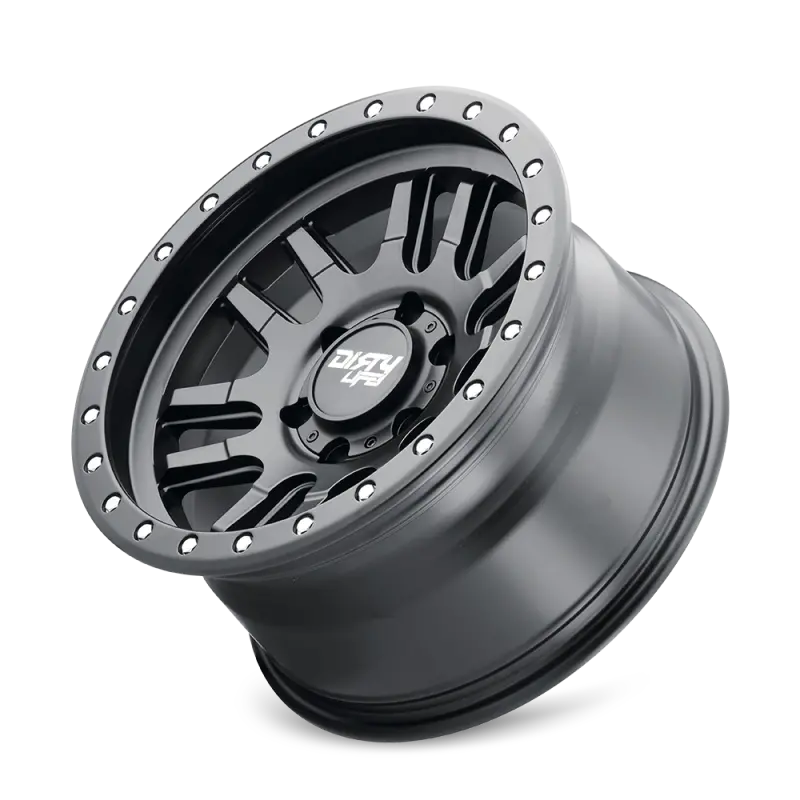 Dirty Life 9309 Canyon Pro 17X9/6X139.7 Bp/-12Mm Offset/106Mm Hub Matte Black Wheel - Beadlock 1