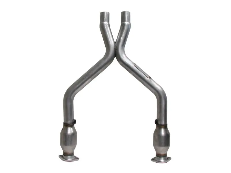 Bbk 11-14 Mustang 3.7 V6 Short Mid X Pipe With Catalytic Converters 2-1/2 For Bbk Long Tube Headers 1