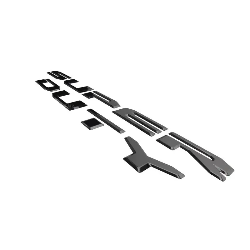 Putco 20-22 Ford Super Duty Letters Tailgate/Rear Ford Lettering Emblems (Stamped/ Black Platinum) 1