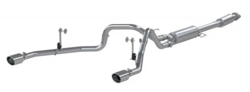 Mbrp 2021+ F-150 2.7L/ 3.5L Ecoboost, 5.0L 3In Cat Back 2.5In Dual Split Rear - Aluminized Steel 2