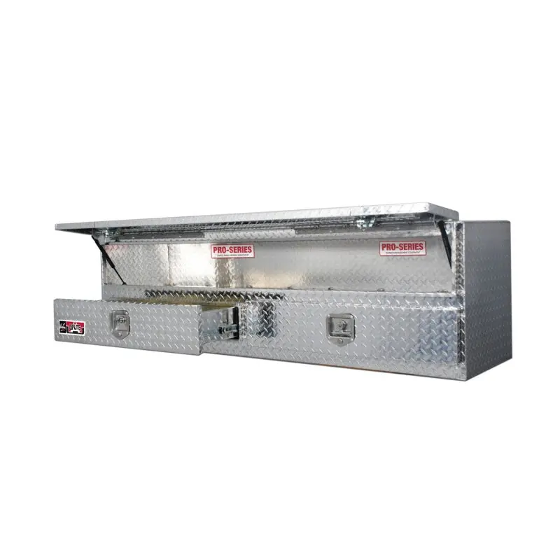 Westin/Brute High Cap 72In Stake Bed Contractor Topsider W/ Bottom Drawers - Aluminum 1