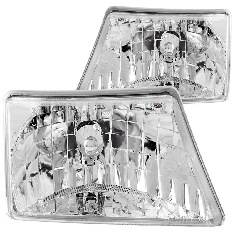 Anzo 1998-2000 Ford Ranger Crystal Headlights Chrome 1