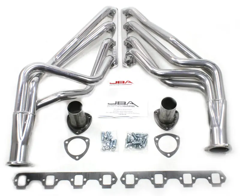 Jba 65-73 Ford Mustang 260-302/71-73 Ford 260-351W Sbf 1-5/8In Primary Silver Ctd Long Tube Header 1