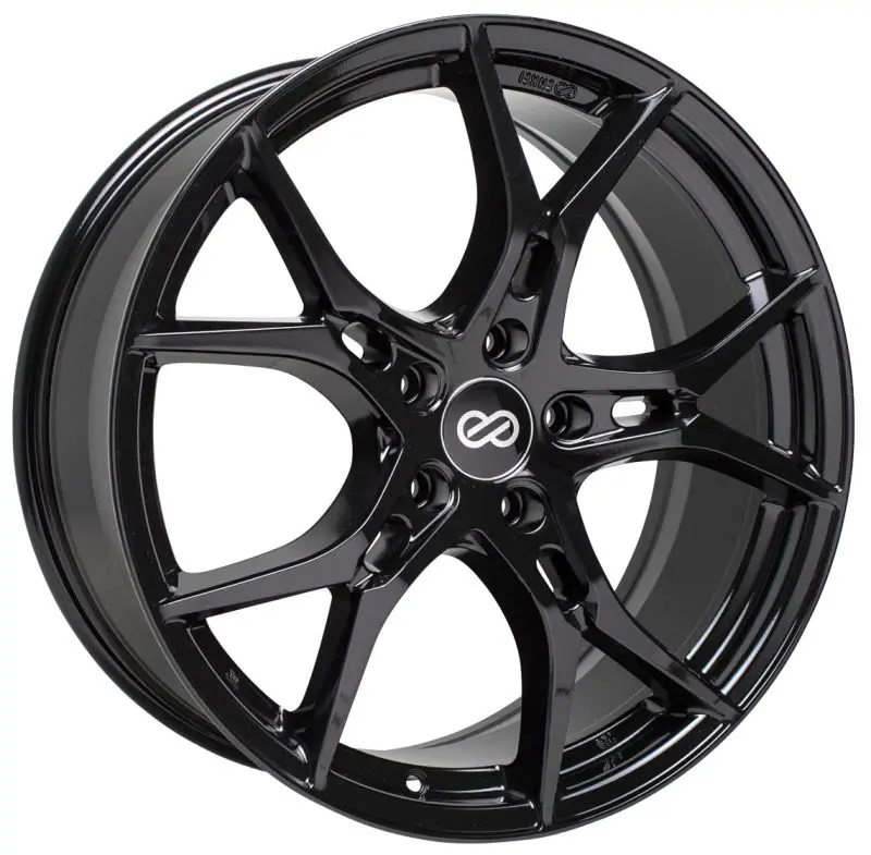 Enkei Vulcan 17X7.5 38Mm Offset 5X114.3 Bolt 72.6Mm Bore Gloss Black Wheel 1