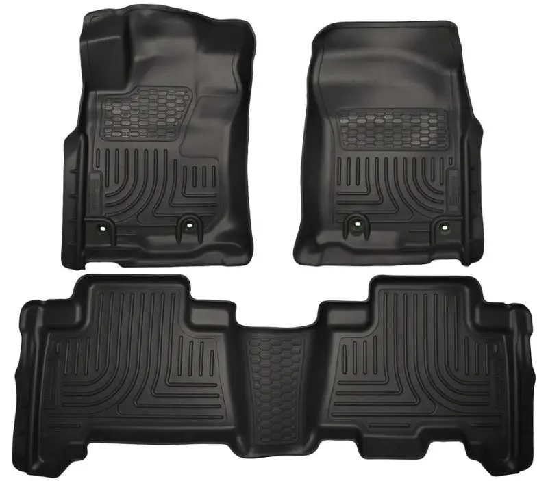 Husky Liners 2013 Toyota 4Runner Weatherbeater Black Front & 2Nd Seat Floor Liners 1