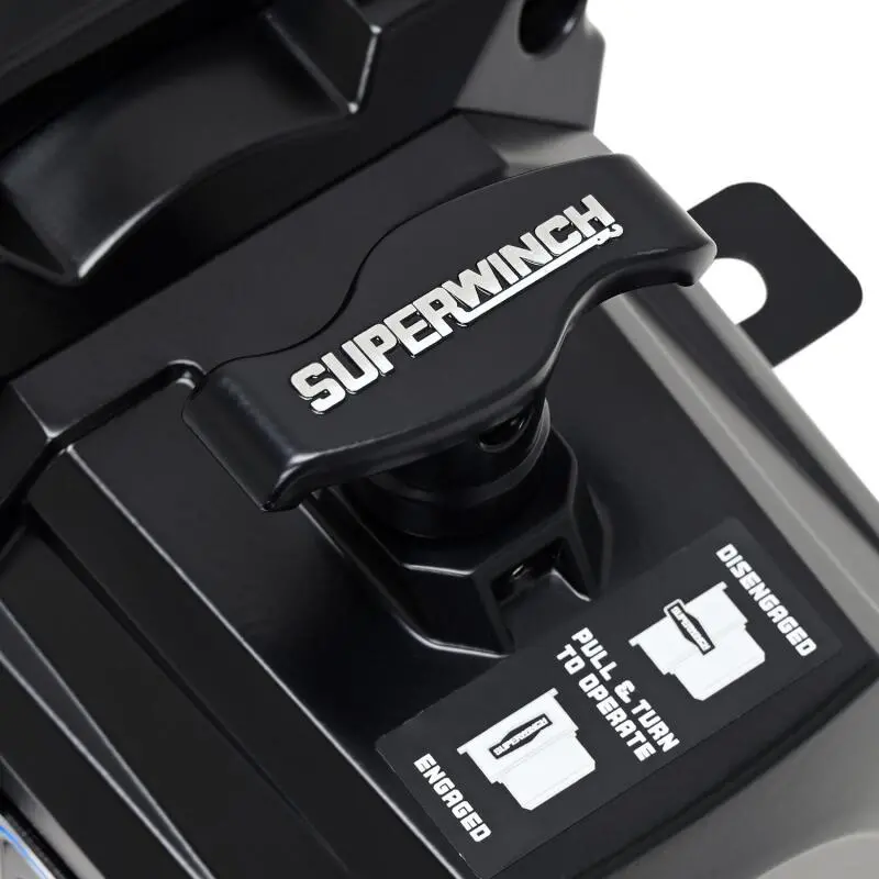 Superwinch 12000 Lbs 12V Dc 3/8In X 80Ft Synthetic Rope Sx12sr Winch - Semi Gloss Black 2