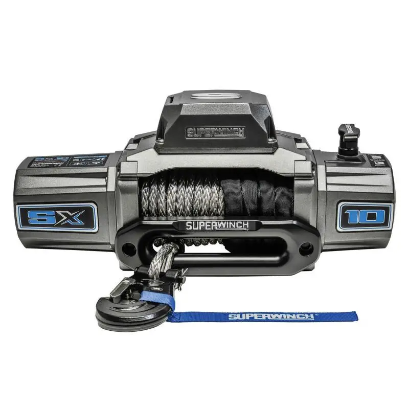 Superwinch 10000 Lbs 12V Dc 3/8In X 80Ft Synthetic Rope Sx 10000 Winch 1