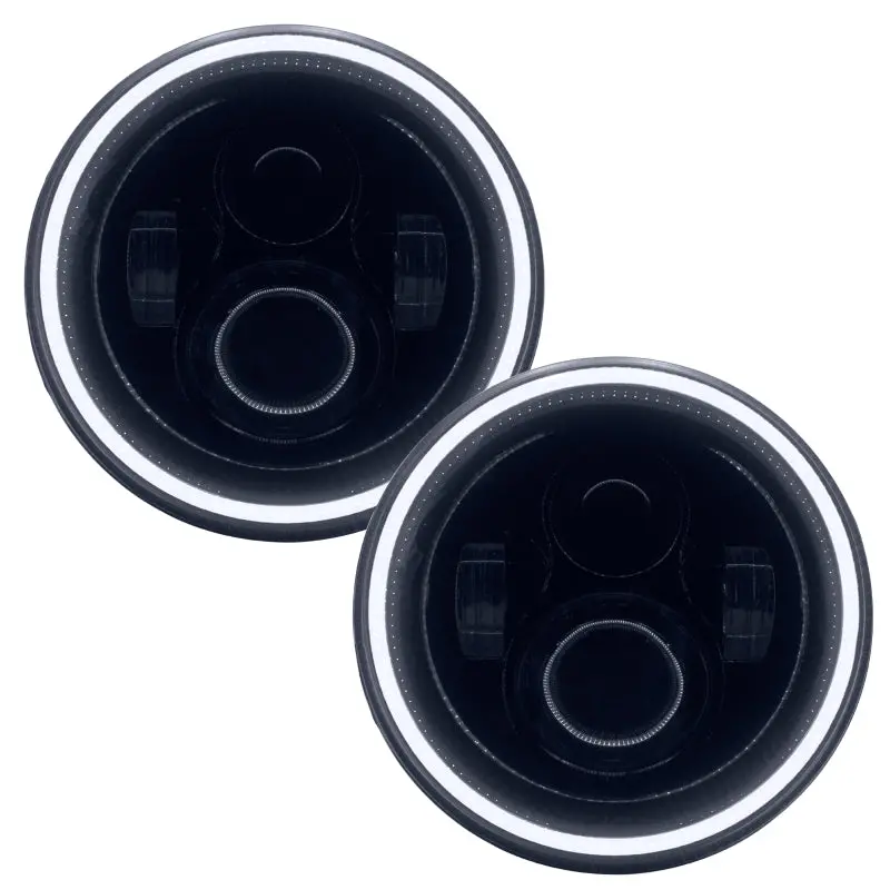 Oracle 7In High Powered Led Headlights - Black Bezel - White 1