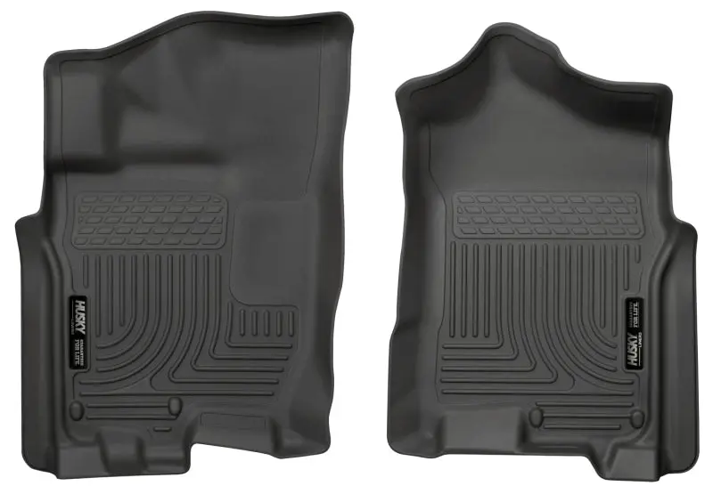 Husky Liners 2016 Nissan Titan Xd Crew Cab Weatherbeater Front Row Black Floor Liners 1