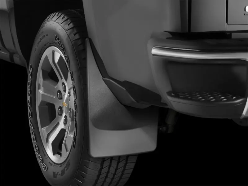 Weathertech 19+ Dodge Ram W/ Factory Flares Rear No Drill Mudflaps - Black 1