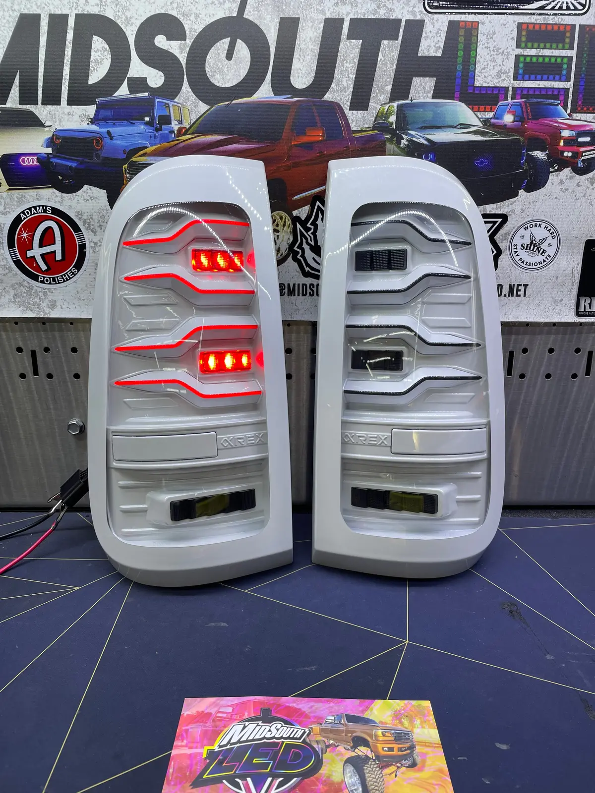 99-16 Super Duty Alpharex Colormtched Led Tail Lights 1